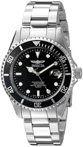Invicta Pro Diver Mineral Crystal Black Dial Quartz 200M 8932OB Herrenuhr - Picture 1 of 4