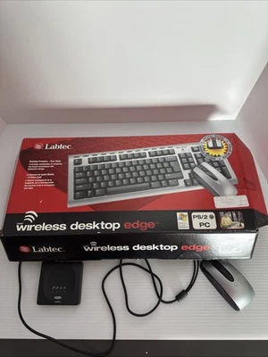 2004 Labtec XP Media Wireless Desktop Edge Keyboard Optical Mouse Kit - Image 1 of 4