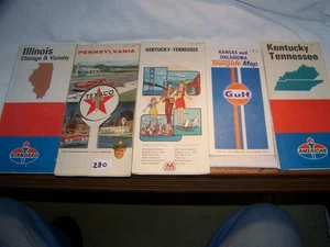 280. 5 items, Marathon oil, Texaco oil, Gulf oil. All used - Picture 1 of 8