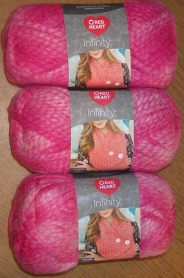 3 Skeins,Red Heart Boutique Infinity Sparkle Yarn,3.5 盎司,129 年,Blossom — 第 1/4 张图片