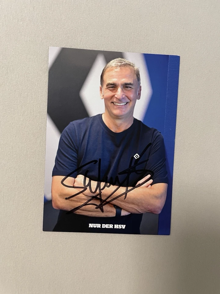 Stefan Kuntz Handsignierte Autogrammkarte Hamburger SV HSV 2024/25 24/25 - Bild 1 von 2