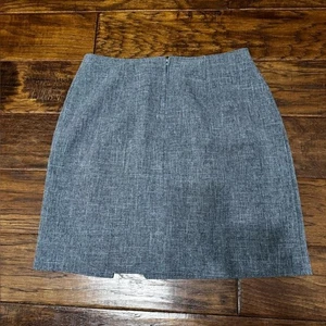 Chic Y2K 90 Mainframe women Sz 9 Gray pinstripes herringbone Mini Skirt - Picture 1 of 4