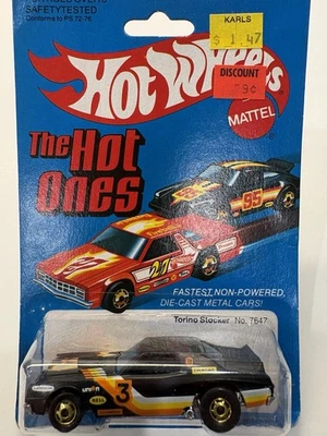 Vintage 1981 Hot Wheels Torino Stocker The Hot Ones Black #7647 - Image 1 of 4