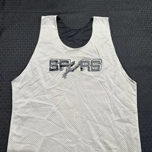 Vintage San Antonio Spurs Reversible Practice Jersey Sandknit MacGregor 1980s L - Picture 1 of 10