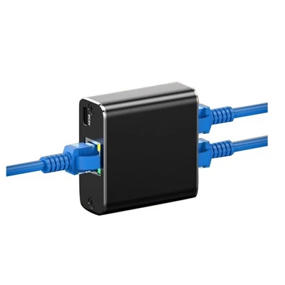 2x(Rj45 Sdoppiatore 1 a 2 Gigabit Ethernet Adattatore Internet Cavo di Rete Ex8533 - Immagine 1 di 4