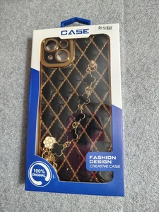 iPhone Hülle 14 Max Schwarz & Gold NEU - Bild 1 von 8