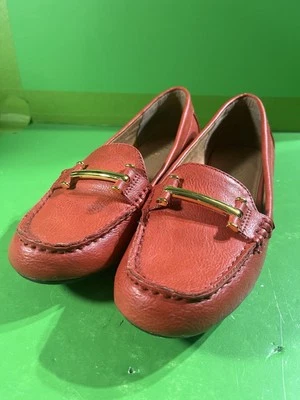 Zapatos CHAPS Mocasines Informales CONNIE Coral Para Mujer Talla 7 B Horse Bit Uso Mínimo Foto 1 de 4