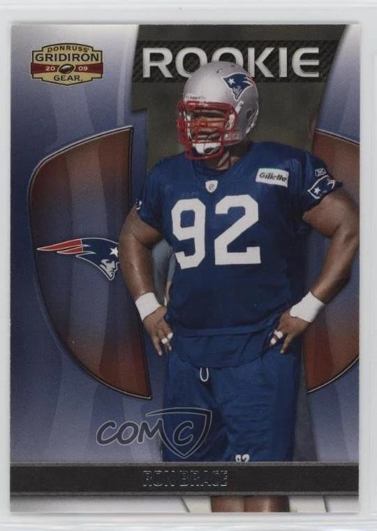 2009 Donruss Gridiron Gear Rookie /999 Ron Brace #189 Rookie RC - Image 1 of 2