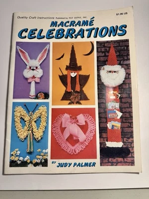 Libro Istruzioni Vintage Macramè Celebrazioni Artigianato 1978 Vacanze Natale - Immagine 1 di 4