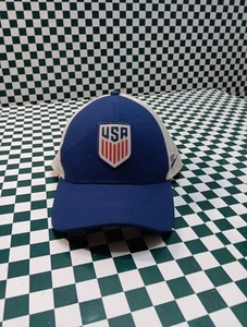 USA Shield Nike Azul Blanco Malla Snapback Clásico 99 Dri Fit - Imagen 1 de 7