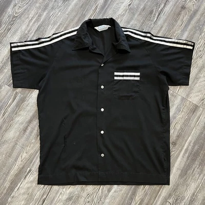 Vintage 60s Hilton Bowling Shirt Camellia Lanes Mobile Ala Made USA - Image 1 of 4