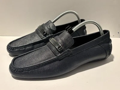 Blue Mens Calvin Klein Maslo Loafer Slip On Dress Shoes Size 8 - Image 1 of 4