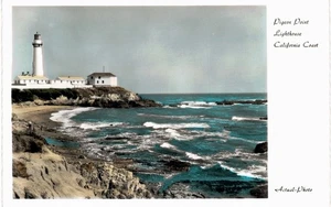 Actual Photo Postcard Co Pigeon Point Lighthouse Color RPPC German MINT - Picture 1 of 2