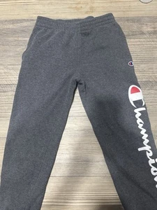 Champion Athletic Sweat Pants Gray Boys Size Medium 22x23 GUC - Picture 1 of 5