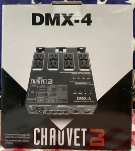 Paquete de atenuación/relé de 4 canales CHAUVET DJ DMX-4 controlador DMX PROAUDIOSTAR NUEVO - Imagen 1 de 10