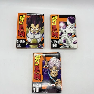 Dragon Ball Z DVD Sets Seasons 1, 3,  4)2007  Six Discs Sets  Lot of 3 Foto 1 de 4