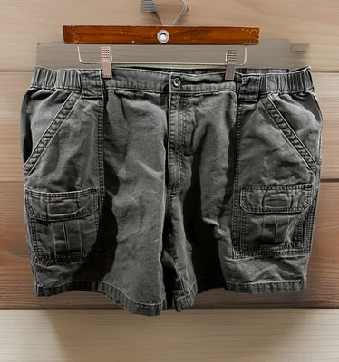 Pantalones Cortos Carga Savane Para Hombre 44 X 8 Tech Bolsillo Comodidad Cintura Verde Oliva Defectuosos Foto 1 de 4