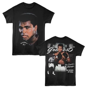 Muhammad Ali - The Greatest - American Classics - Black Solid Adult Short Sleeve - Picture 1 of 3