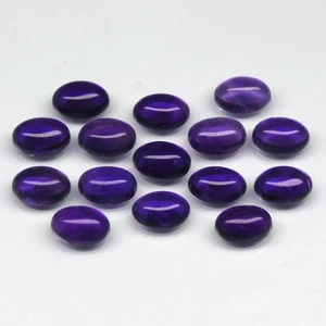 💎 7,70ct 15pcs Lot Oval Natural Velvet Purple Amethyst - Unbeheizt, Uruguay Gems - Bild 1 von 6