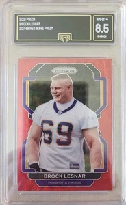 Brock Lesnar 2021 Panini Prizm #134 Red Wave Prizm #64/149 GMA Graded NM-MT+ 8.5 - Bild 1 von 3