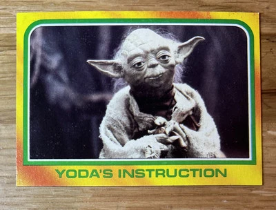 1980 Topps Star Wars Series 3 #331 EMPIRE STRIKES BACK! YODA’s INSTRUCTION! Exc! - Image 1 of 3