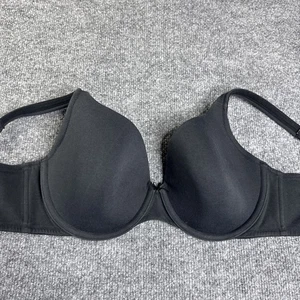 Lane Bryant Cacique Lightly Lined T-Shirt Bra Size 38D Underwire Black - Picture 1 of 4
