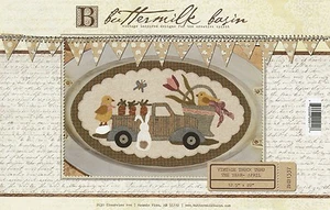 April Vintage Truck thru the Year Wool Appliqué Pattern  Buttermilk Basin Bunny  - Picture 1 of 3