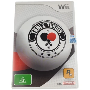 Nintendo Wii Table Tennis NEW by Rockstar Games Sport Sealed Rated R 2007 Pal - Bild 1 von 6