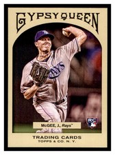 2011 Topps Gypsy Queen #290 JAKE MCGEE RC Tampa Bay Rays Rookie