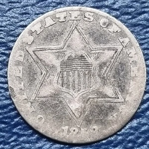 1858 Three Cent Silver Trime 3c Better Grade #70890 - Picture 1 of 2