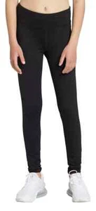 DSG Girls' Cold Weather Compression Tights, Pure Black, Large - Picture 1 of 3