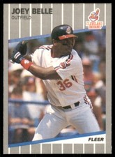 1989 Fleer Update Joey Belle Rookie Cleveland Indians #U-25
