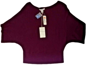 Tommy Bahama Women's Bonita Sweater Kimono Sleeve Boat Neck Rum Berry Size S New - Picture 1 of 6