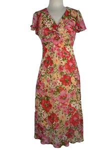 Vintage Y2K K- Studio Collection Pink Floral Babydoll Fairy Dress 6 - Picture 1 of 13