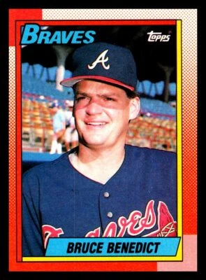 1990 Topps # 583 - Bruce Benedict - Atlanta Braves - Image 1 of 2
