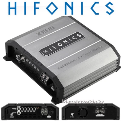 Hifonics ZXT2000/1 ZEUS EXTREME 2200 Watt RMS digital Verstärker 1-Kanal Auto - Bild 1 von 4