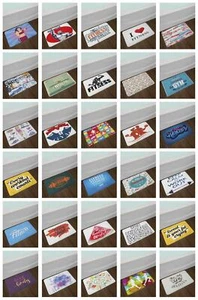 Fitness Bath Mat Bathroom Decor Plush Non-Slip Mat 29.5" X 17.5" Ambesonne - Picture 1 of 52
