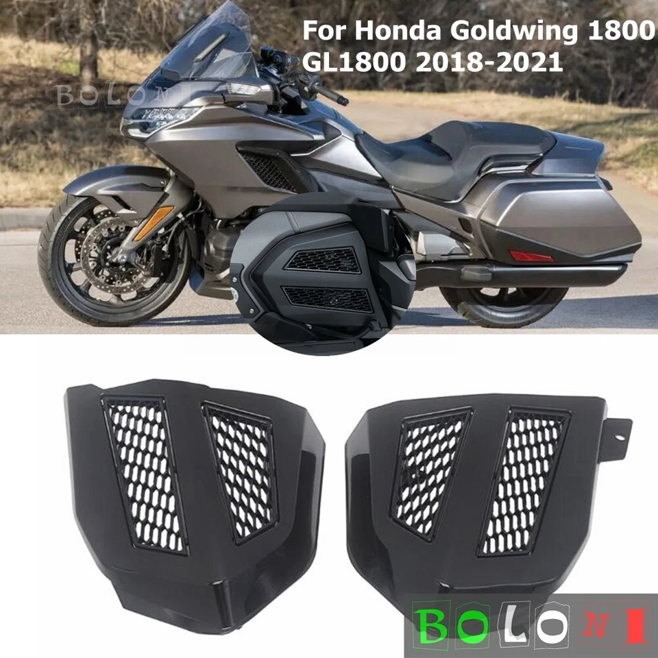 Cubiertas de transmisión de motor negras para Honda Goldwing GL1800 2018-up Tour DCT F6B  Foto 1 de 4