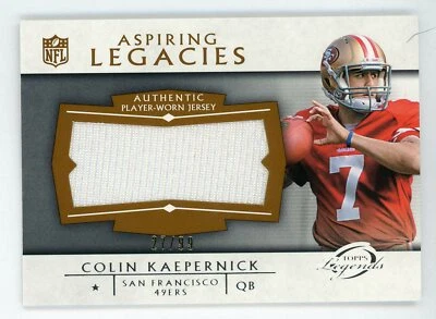Colin Kaepernick 2011 Topps Legends Aspiring Legacies Patch Rookie #d 27/99  - Image 1 of 2
