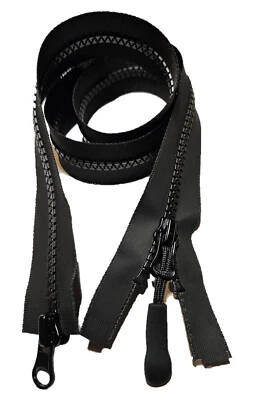 2-Wege wasserdichter Reißverschluß GROB mit Anhänger TPU teilbar 50 - 100 cm - Bild 1 von 4