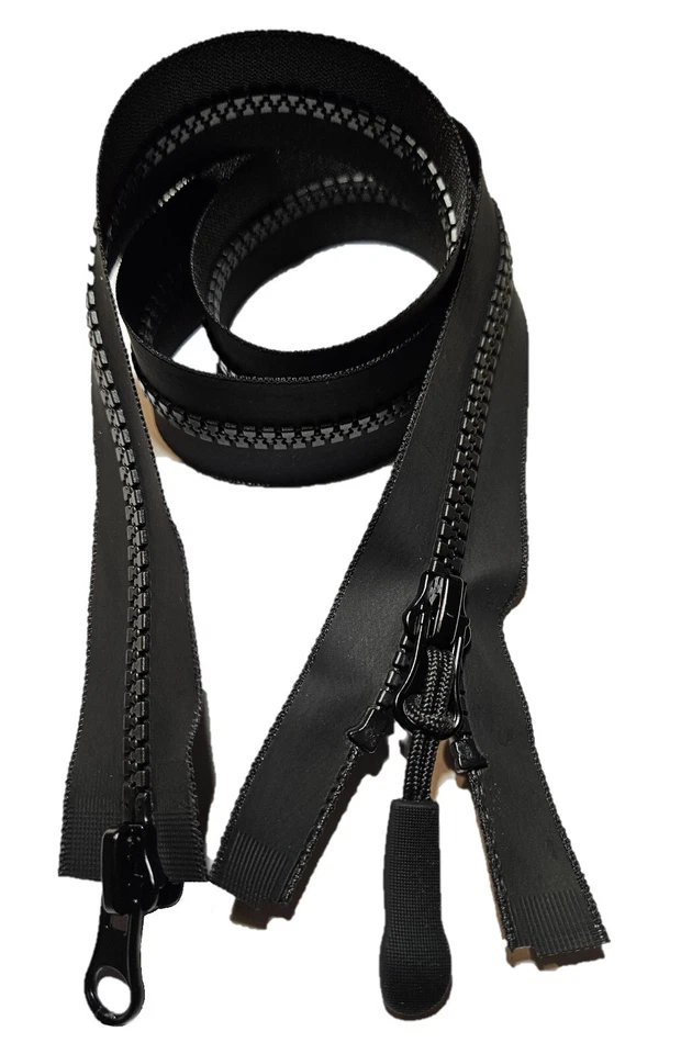 2-Wege wasserdichter Reißverschluß GROB mit Anhänger TPU teilbar 50 - 100 cm - Bild 1 von 4