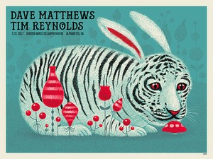 Dave Matthews and & Tim Reynolds Poster 5/31/17 Alpharetta GA S/N #/900