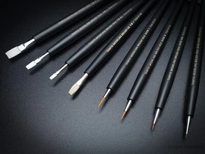 Cepillos de modelado Tamiya HG y PRO II Kolinsky gama completa envío de primera clase - Imagen 1 de 27