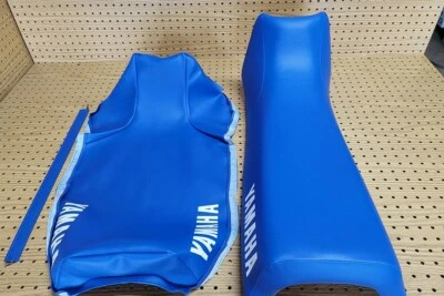 FUNDA ASIENTO YAMAHA XT250 XT350 MODELO 1984 A 2000 + CORREA (AZUL) (Y-3) Foto 1 de 4