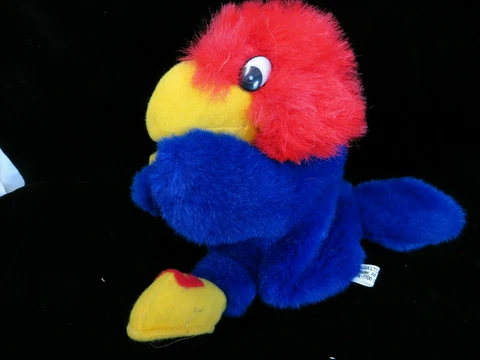 Kansas University Jayhawks Plush Bean Puppet Mascot - KU Cover