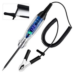 Schwarzes Stromkreisprüfgerät mit Nadelschutz LED Spannungsprüfer 60V - Bild 1 von 6
