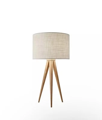 Lámpara de mesa Adesso 6423-12 Director madera natural Foto 1 de 4