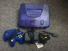 Nintendo 64 Grape Purple Console With Controller And Leads