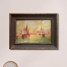 Georgian Antique Oil Painting, Framed Original Grand Canal Venice 1832-1837