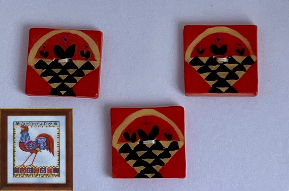 Mill Hill ceramic buttons The Rooster - Image 1 of 1